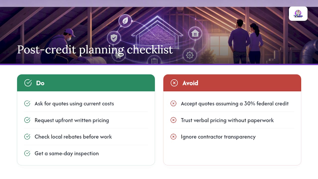 Attic Insulation Tax Credits Are Gone, but Smart Planning Still Pays — overview diagram
