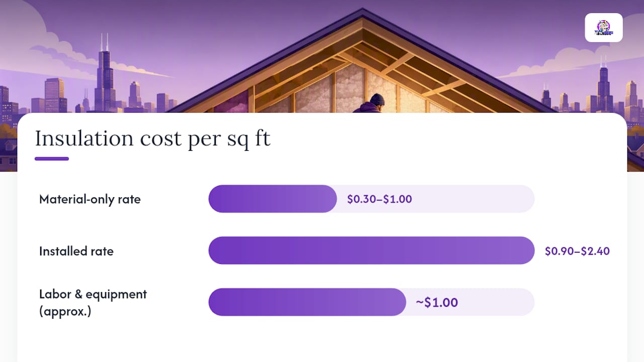 Installed versus material-only insulation costs