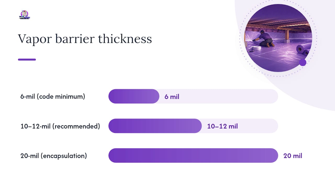 What Thickness Vapor Barrier Do You Need? — overview diagram