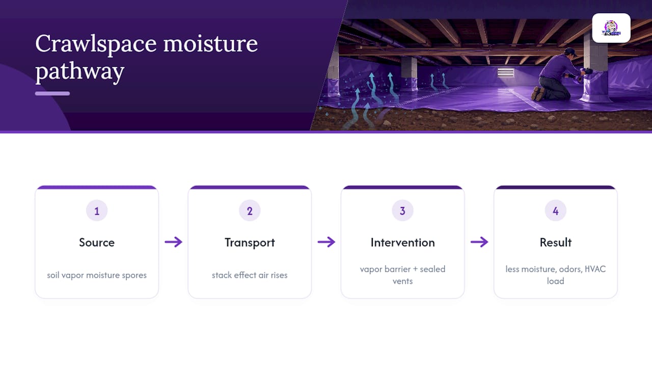 Does a Vapor Barrier Improve Indoor Air Quality? — overview diagram