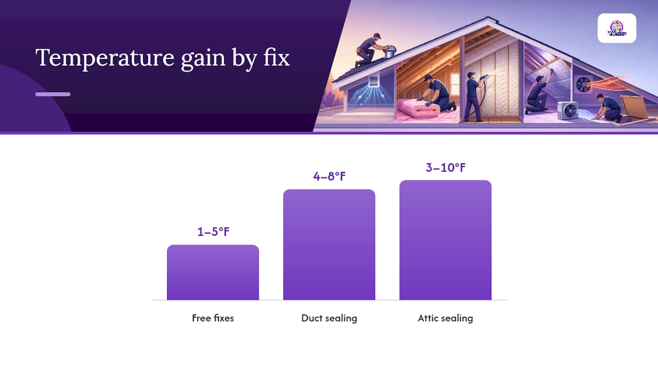 What Does It Cost to Fix a Hot Upstairs, and What's the Payoff? — overview diagram